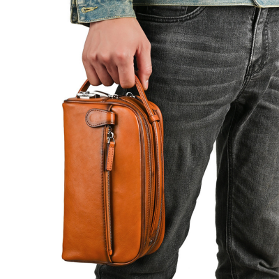 Clutch Cầm Tay Da Bò Có Khóa Số 31187