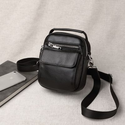 Túi Đeo Chéo Mini Da Bò Cao Cấp 6091A - Nhỏ Gọn, Thời Trang, Chất Liệu Bền Bỉ