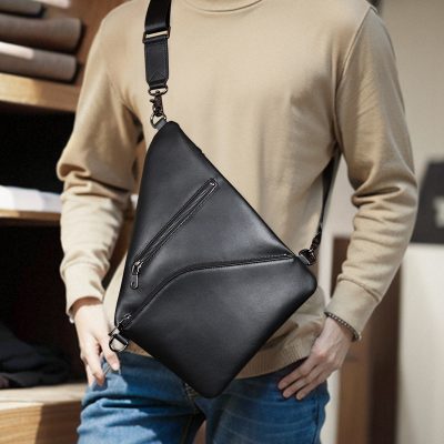 Túi Đeo Chéo Da Bò Dáng Đứng Thời Trang 5180