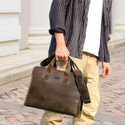 Cặp Da Sáp Khóa Số MB244 - Túi Xách Công Sở Khóa Số An Toàn và Phong Cách Cho Quý Ông Hiện Đại