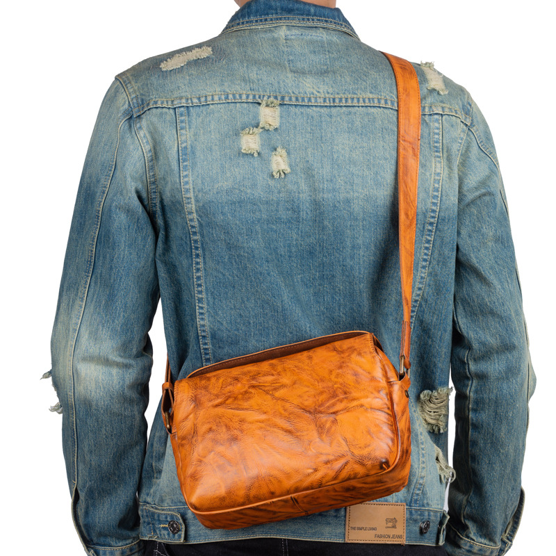 Túi Đeo Chéo Da Bò Sần Thời Trang 13725