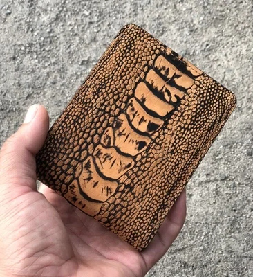 Ví Da Đà Điểu Handmade Dáng Ngang Cao Cấp VDD02 -  – Đẳng Cấp Từ Chất Liệu Tới Từng Đường Kim Mũi Chỉ