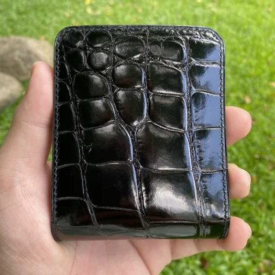 Ví Da Cá Sấu Aligator Thiết Kế Vân Cao Cấp CS09