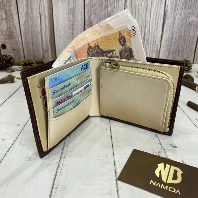 Ví Nam Da Bò Cao Cấp Dáng Ngang M1356 - Tiện Dụng, Bền Bỉ, Sang Trọng