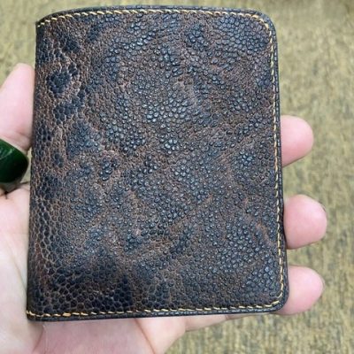 Ví Da Voi Handmade Cao Cấp Dáng Đứng VDD4 – Độc Bản Mạnh Mẽ, Đẳng Cấp Nam Tính