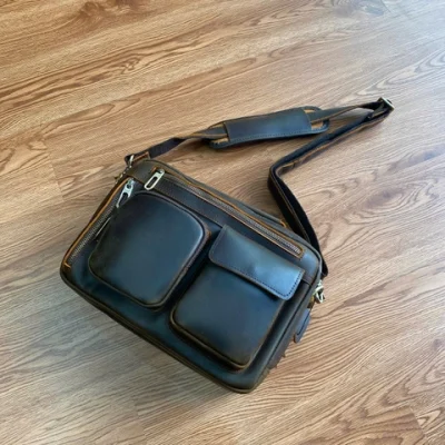 Túi Đeo Chéo Nam Da Bò Cao Cấp 2500