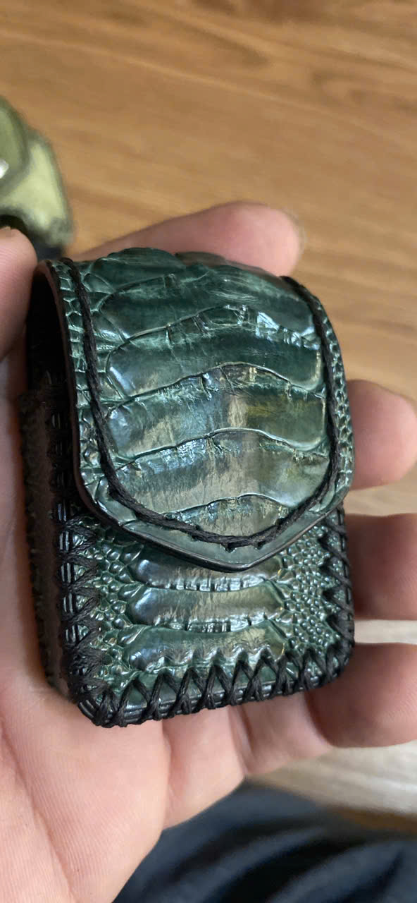 Bao Da Đựng Zippo Handmade Da Chân Đà Điểu ZP001 - Ảnh 20