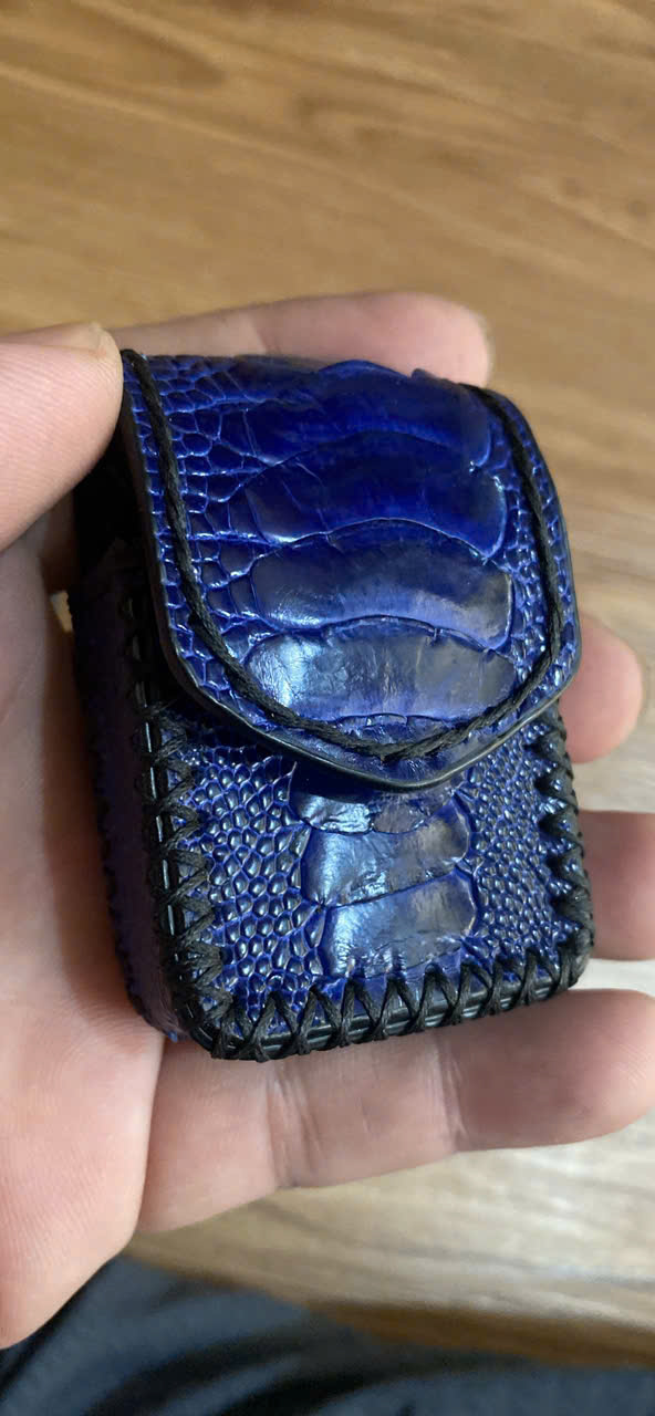 Bao Da Đựng Zippo Handmade Da Chân Đà Điểu ZP001 - Ảnh 19