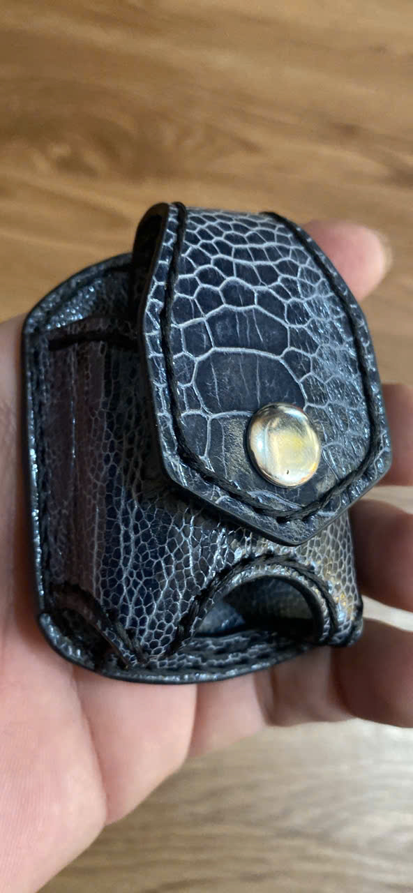 Bao Da Đựng Zippo Handmade Da Chân Đà Điểu ZP001 - Ảnh 18