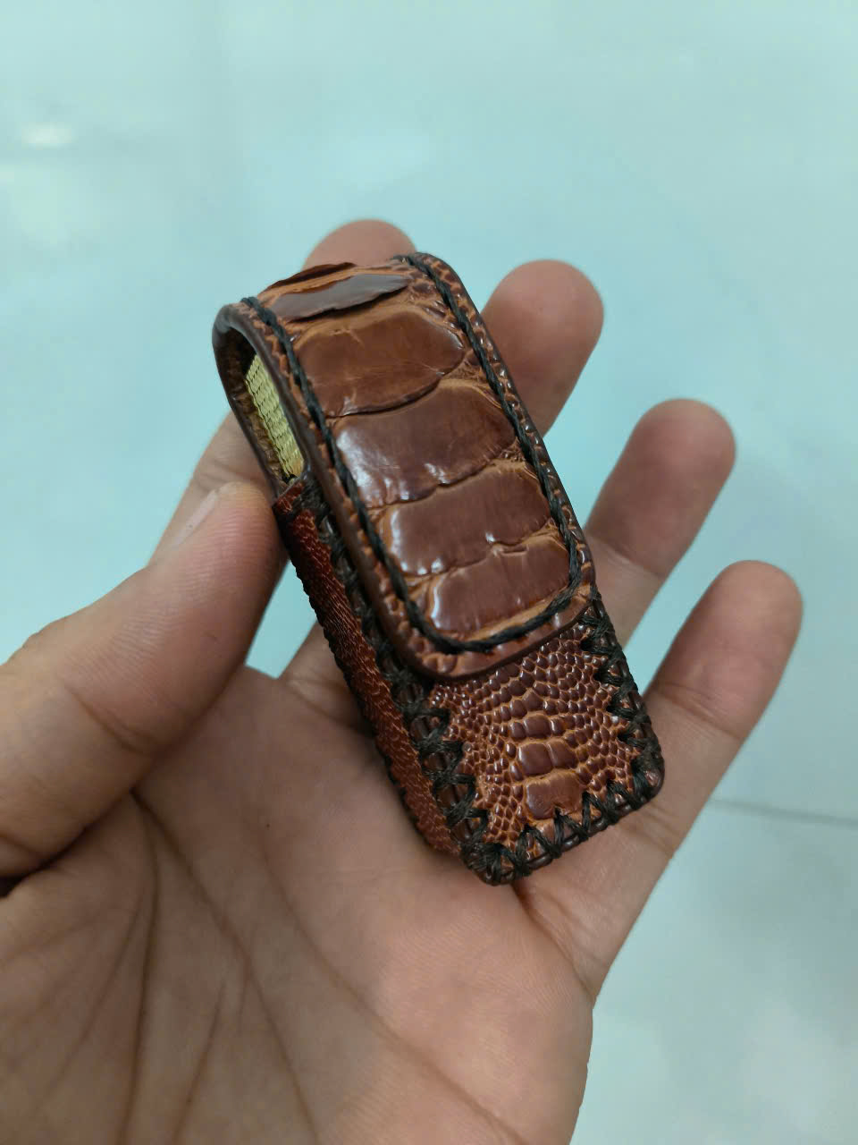 Bao Da Đựng Zippo Handmade Da Chân Đà Điểu ZP001 - Ảnh 29