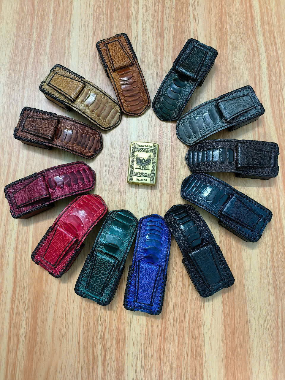 Bao Da Đựng Zippo Handmade Da Chân Đà Điểu ZP001 - Ảnh 36