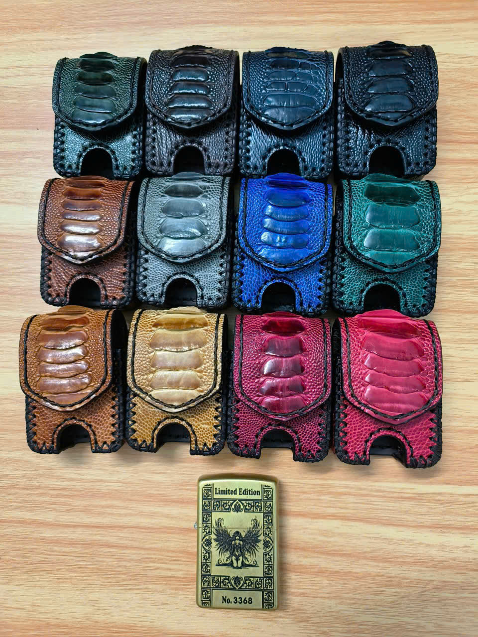 Bao Da Đựng Zippo Handmade Da Chân Đà Điểu ZP001 - Ảnh 27