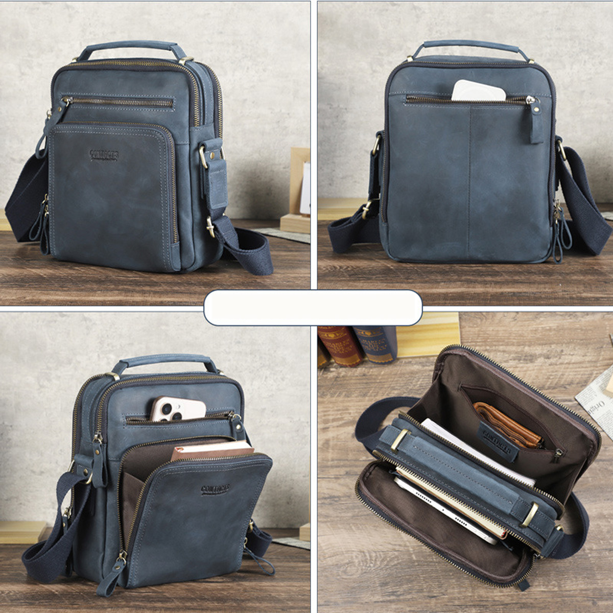 Túi Đeo Chéo Da Bò Cao Cấp 6479