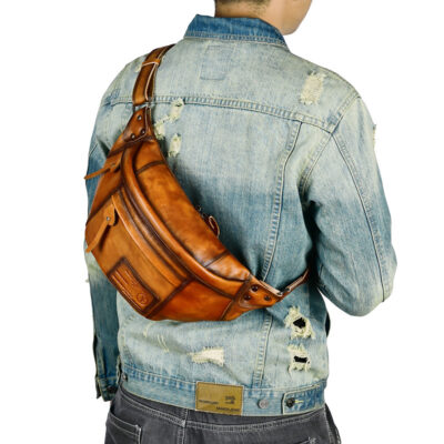 Túi Đeo Chéo Nam Da Bò Patina 15022