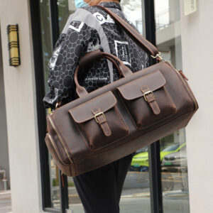 Túi Trống Da Sáp Du Lịch Nam 6565 - Bụi Bặm, Phong Trần, Bền Bỉ