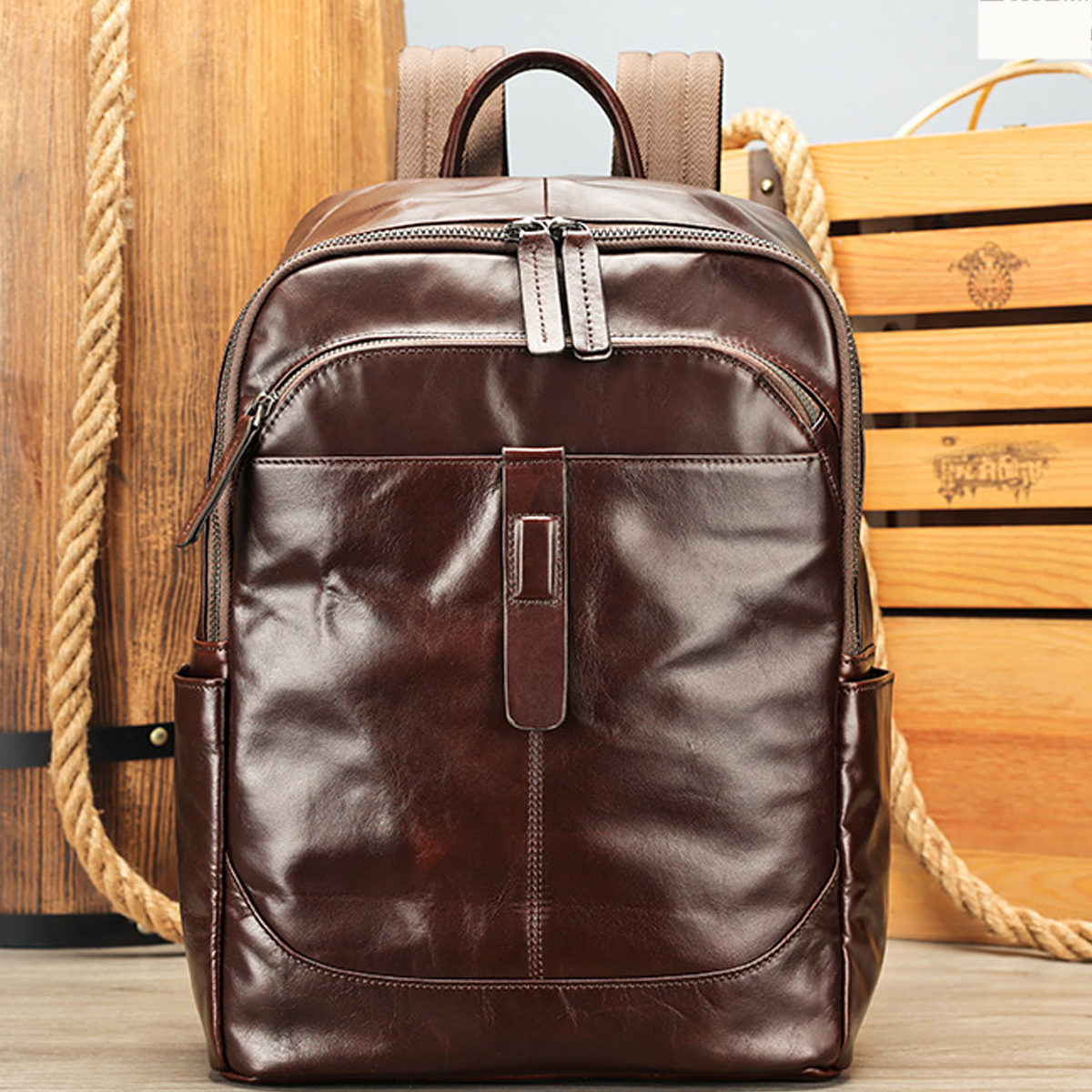 Ba Lô Da Đen Thật Cao Cấp 9197 - Thời Trang, Bền Bỉ, Đa Năng - Ảnh 24