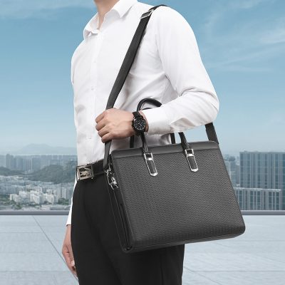 Túi Xách Nam Da Bò Thật Có Khoá Số SE9852 - Lịch Lãm, Sang Trọng, Đựng Đồ Chuyên Nghiệp