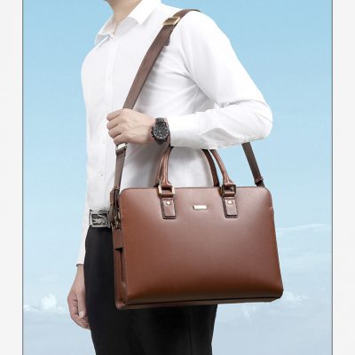 Túi Xách Nam Da Bò Thật SE9956 - Lịch Lãm, Sang Trọng, Đựng Laptop Chuyên Nghiệp