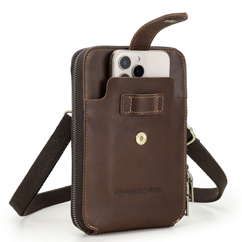 Túi Đeo Hông Da Bò Sáp MB330 - Nhỏ Gọn, Tiện Lợi, Đa Năng