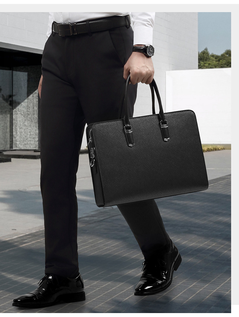 Túi Xách Nam Da Bò Thật SE9861 - Lịch Lãm, Sang Trọng, Đựng Đồ Chuyên Nghiệp