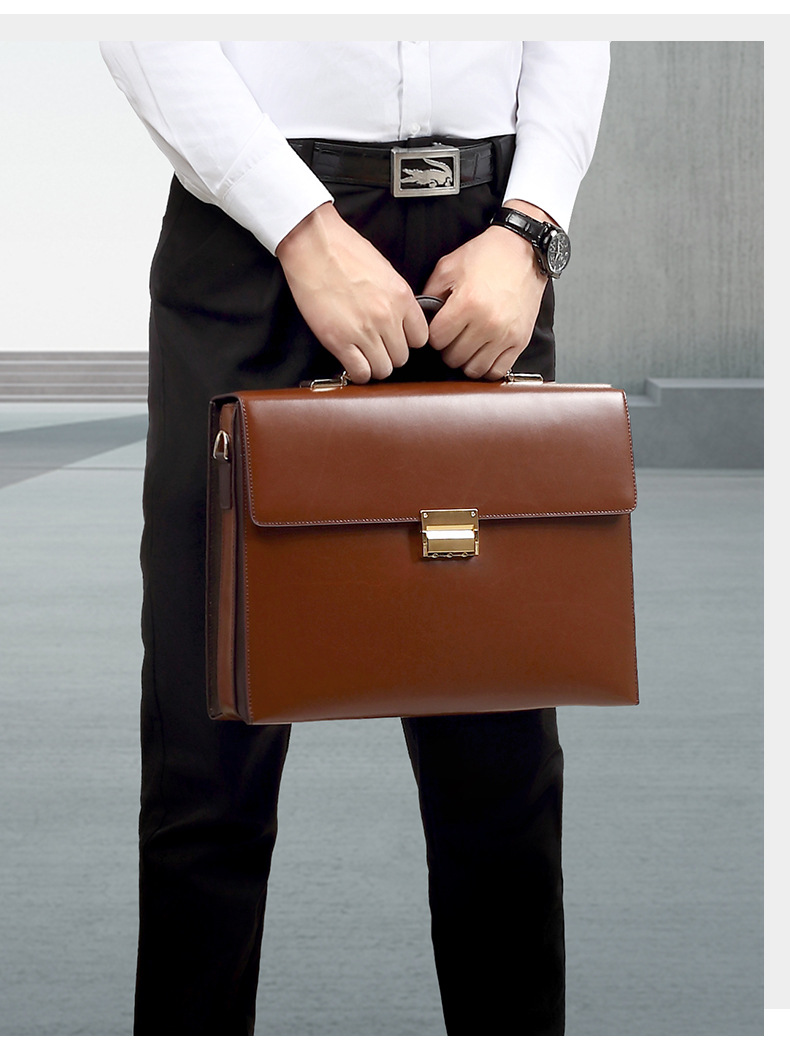 Túi Xách Nam Da Bò Thật SE9835 - Lịch Lãm, Sang Trọng, Đựng Đồ Chuyên Nghiệp