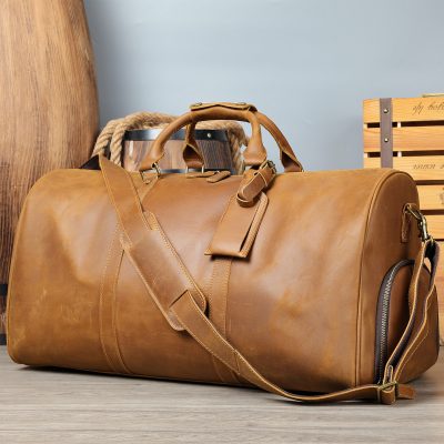 Túi Du Lịch Da Bò Sáp Cao Cấp 20-35L