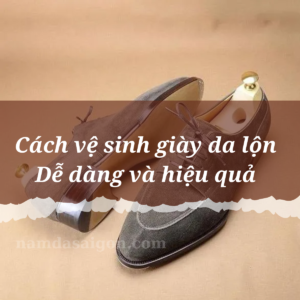 vệ sinh giày da lộn