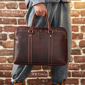 Cặp Da Công Sở Da Bò Cao Cấp 6595 – Nâng Tầm Phong Thái Doanh Nhân Chuyên Nghiệp