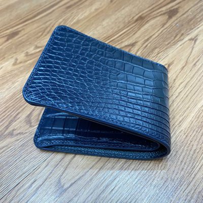 ví da cá sấu thái dáng ngang