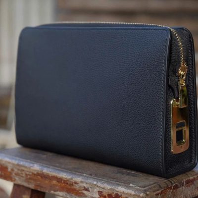 Clutch Da Bò Togo Khóa Vân Tay CL07