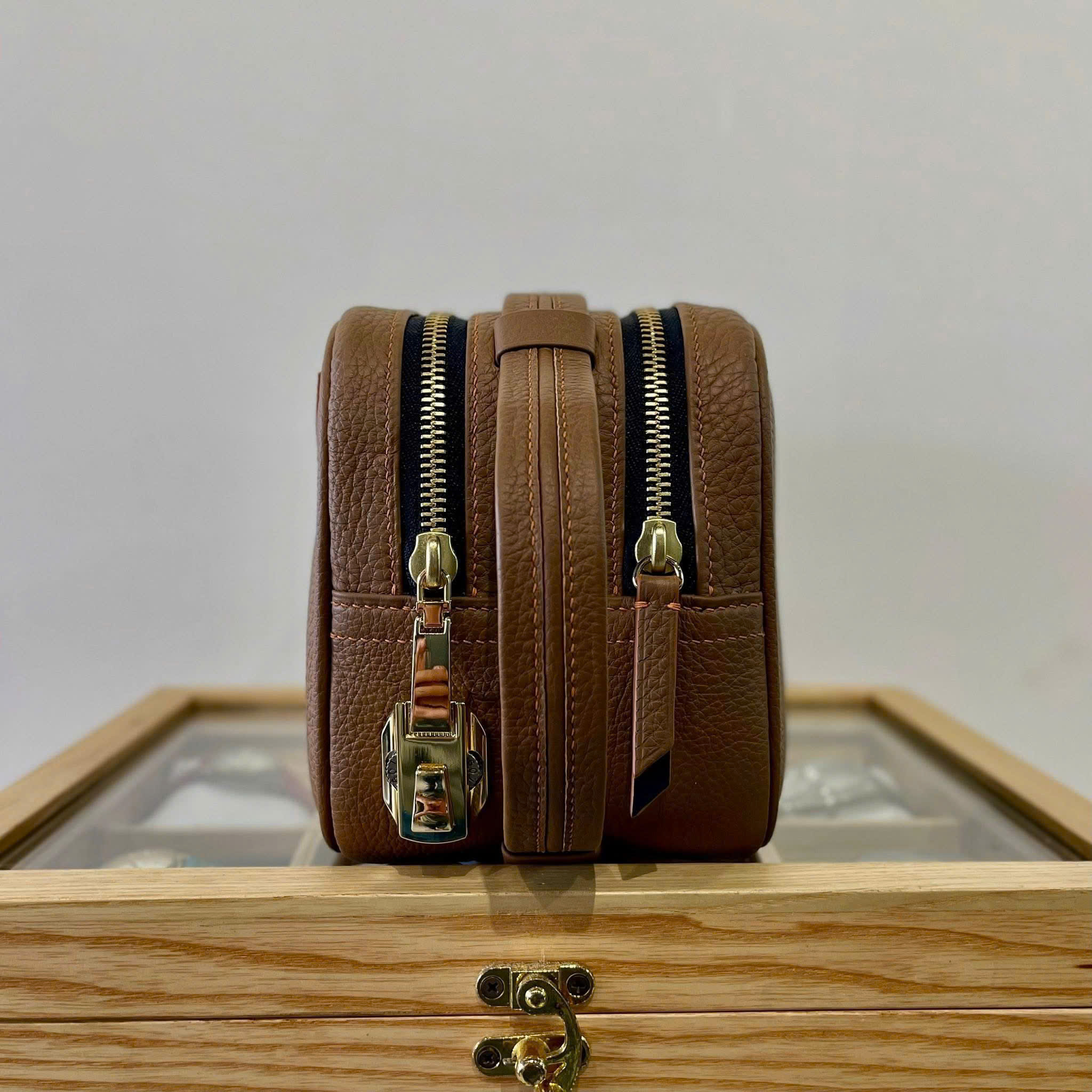 CLUTCH CẦM TAY NAM CL10 Da Bê Togo Weinheimer