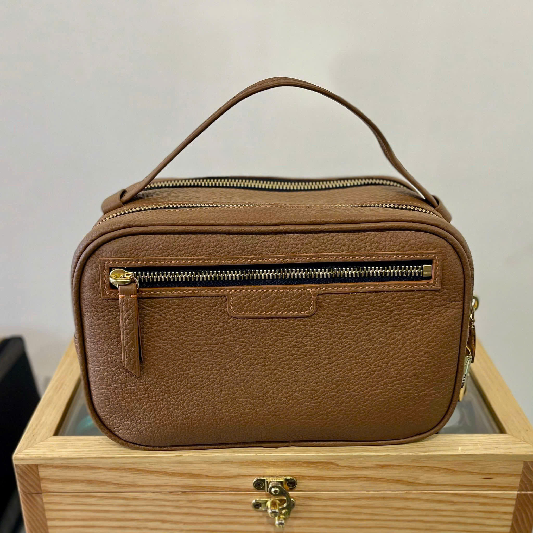 CLUTCH CẦM TAY NAM CL10 Da Bê Togo Weinheimer