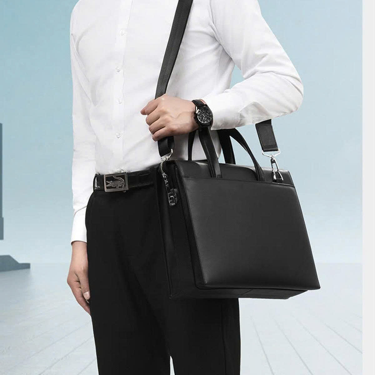 TÚI CÔNG SỞ DA BÒ CAO CẤP SE9836 - Ảnh 7