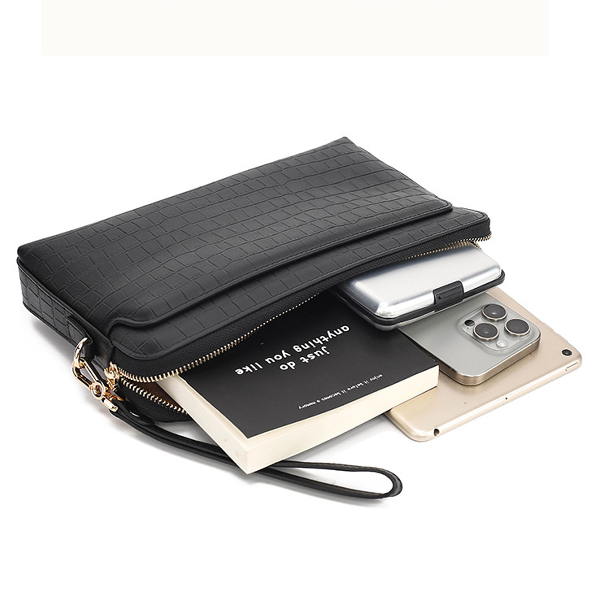 CLUTCH CẦM TAY NAM Da Bò Cao Cấp Thủ Công SE8096 – Đẳng Cấp Lịch Lãm - Ảnh 2