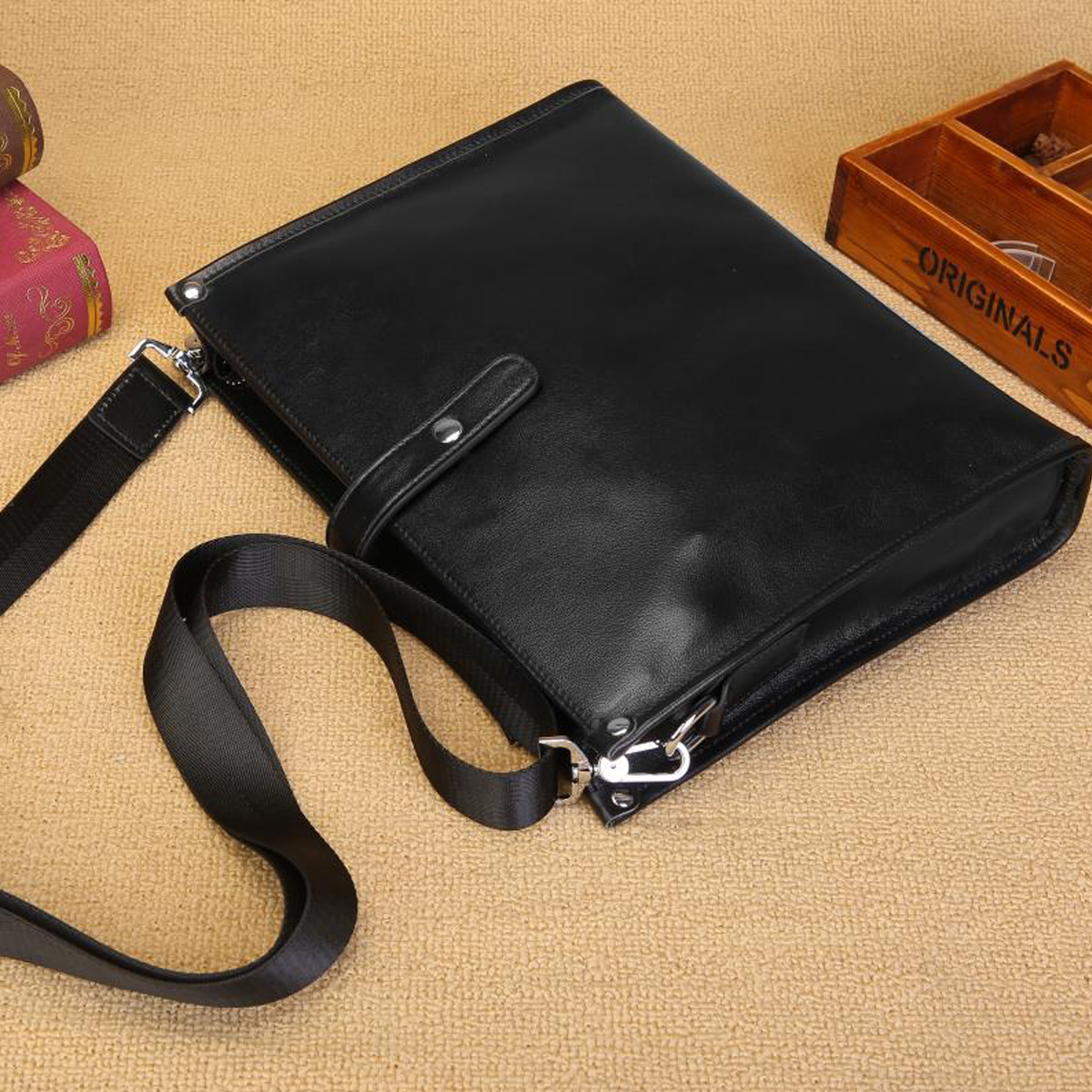 TÚI CÔNG SỞ DA BÒ CAO CẤP DC3015 Màu Đen – Lịch Lãm, Đẳng Cấp Cho Người Thành Đạt - Ảnh 2