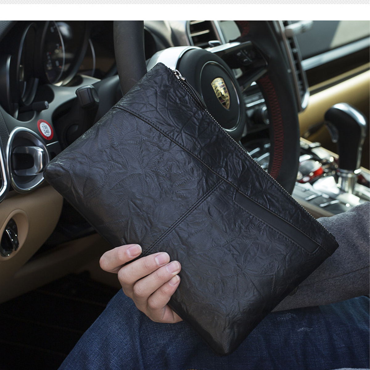 CLUTCH CẦM TAY NAM Da Bò Cao Cấp S0211 – Phụ Kiện Đẳng Cấp Cho Quý Ông - Ảnh 2