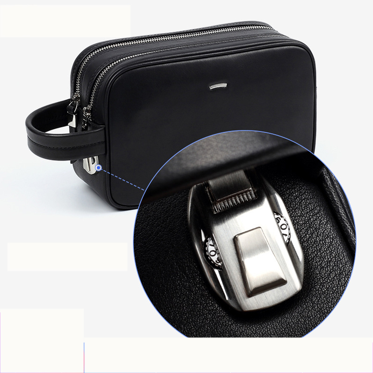 Clutch Cầm Tay Nam Khóa Bảo Mật SE8090: Da Bò Cao Cấp, Thiết Kế Lịch Lãm - Ảnh 6