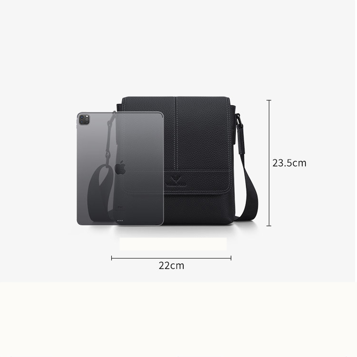 TÚI ĐEO CHÉO DA BÒ CAO CẤP DC15 - Ảnh 2