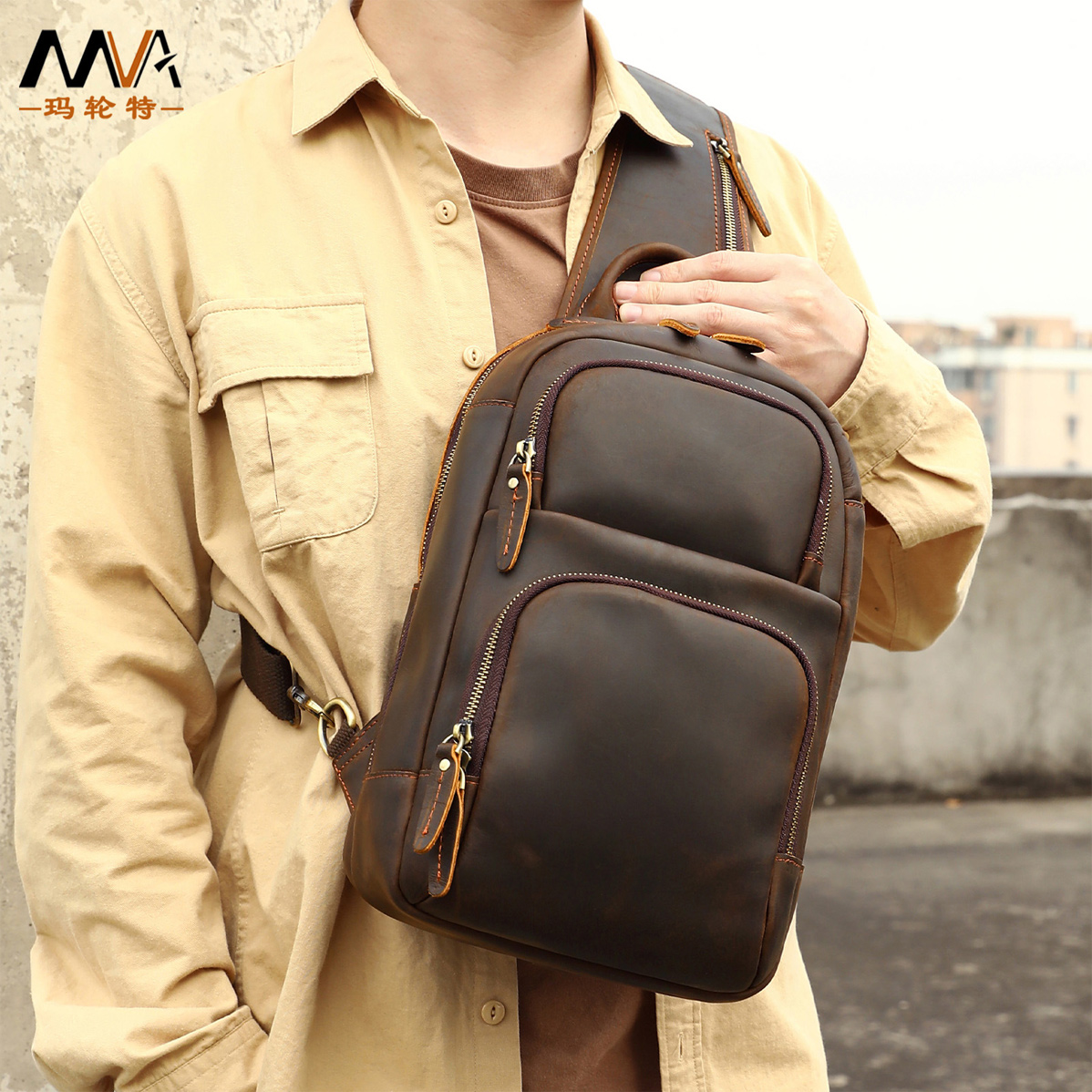 TÚI BAO TỬ DA BÒ SÁP CAO CẤP BT9241 - Ảnh 6