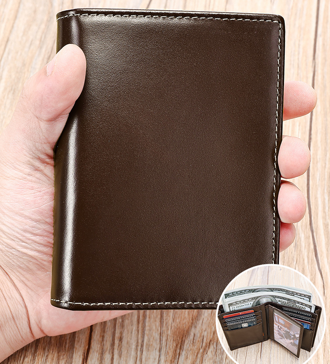 VÍ DÁNG ĐỨNG DA BÒ CAO CẤP V7333 - Ảnh 6