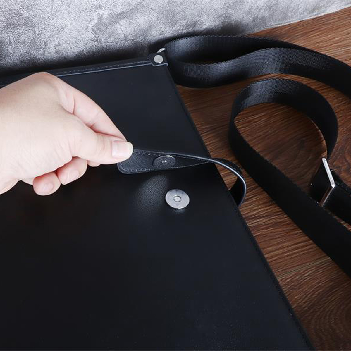 TÚI CÔNG SỞ DA BÒ CAO CẤP DC3015 Màu Đen – Lịch Lãm, Đẳng Cấp Cho Người Thành Đạt - Ảnh 11