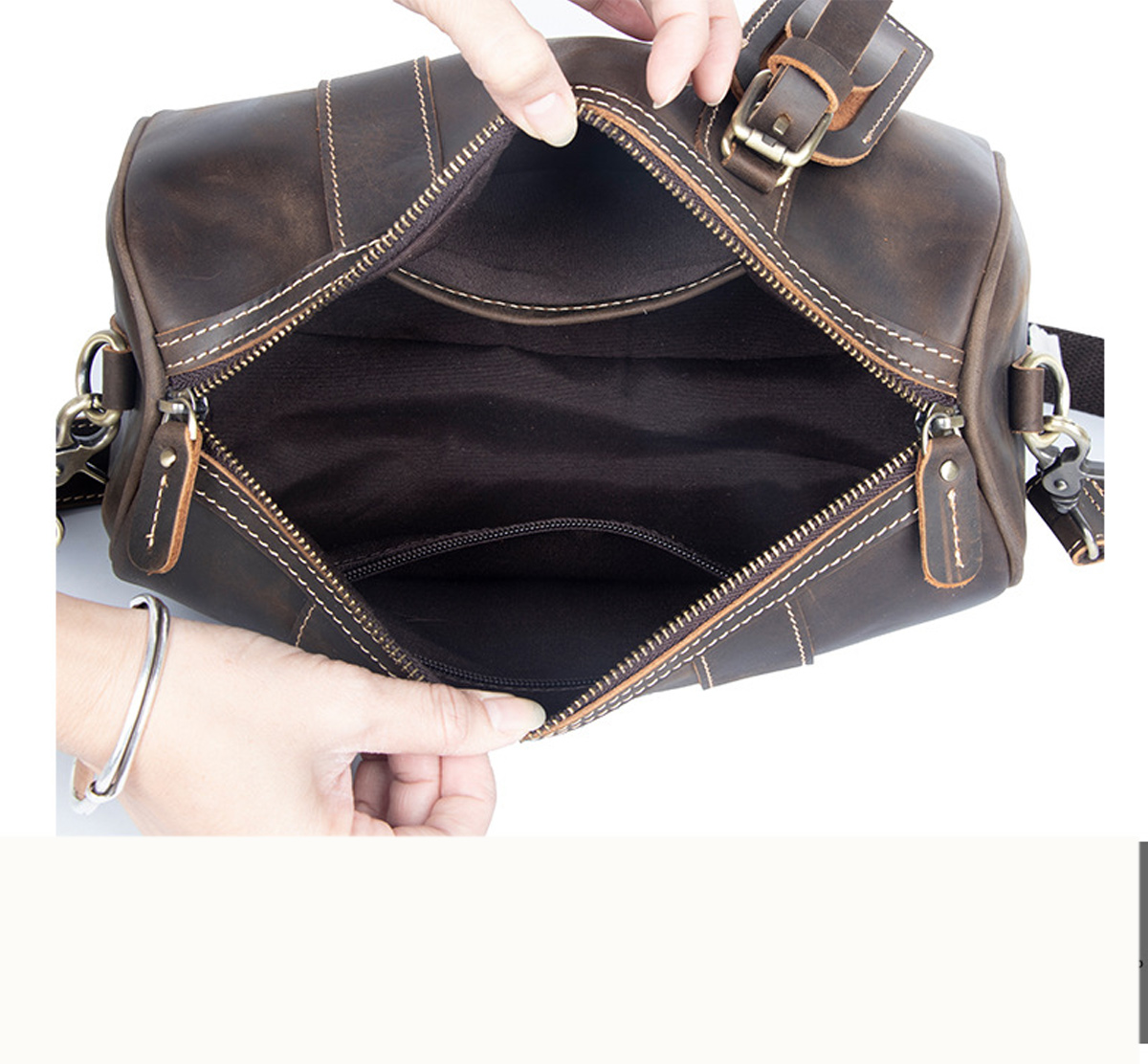 TÚI ĐEO CHÉO DA BÒ SÁP CAO CẤP YH3259 – Chất Lừ, Đẳng Cấp Phong Trần - Ảnh 9