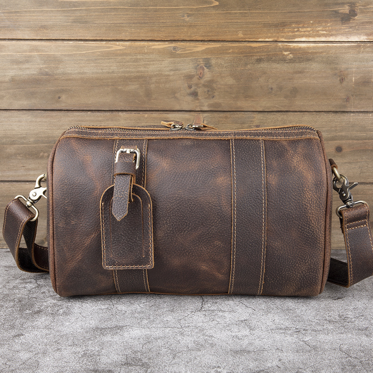 TÚI ĐEO CHÉO DA BÒ SÁP CAO CẤP YH3259 – Chất Lừ, Đẳng Cấp Phong Trần - Ảnh 12