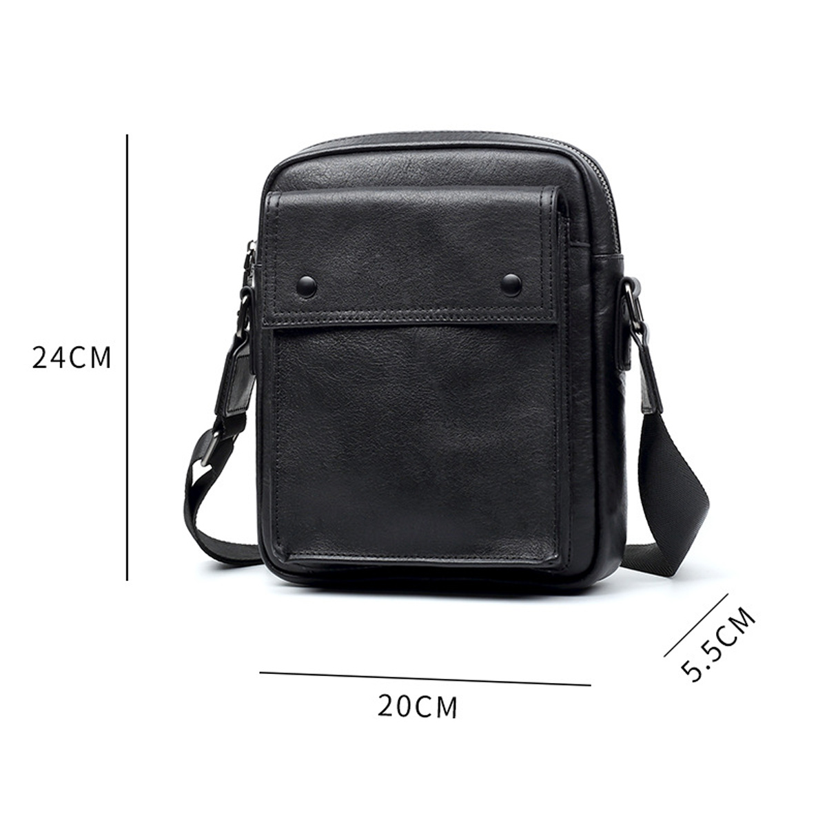 Túi Đeo Chéo Da Bò Cao Cấp SE9887: Thiết kế Gọn gàng, Chất lượng Thủ công Tuyệt đỉnh - Ảnh 6