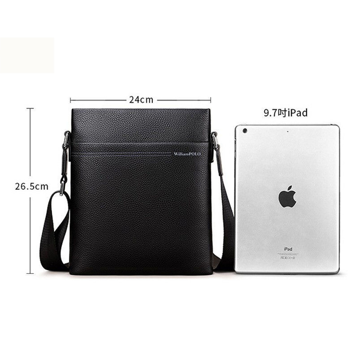 TÚI ĐEO CHÉO DA BÒ CAO CẤP POLO0011