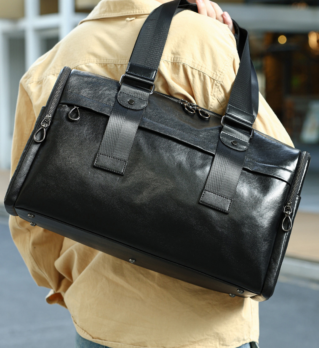 TÚI DU LỊCH DA BÒ CAO CẤP DL5074