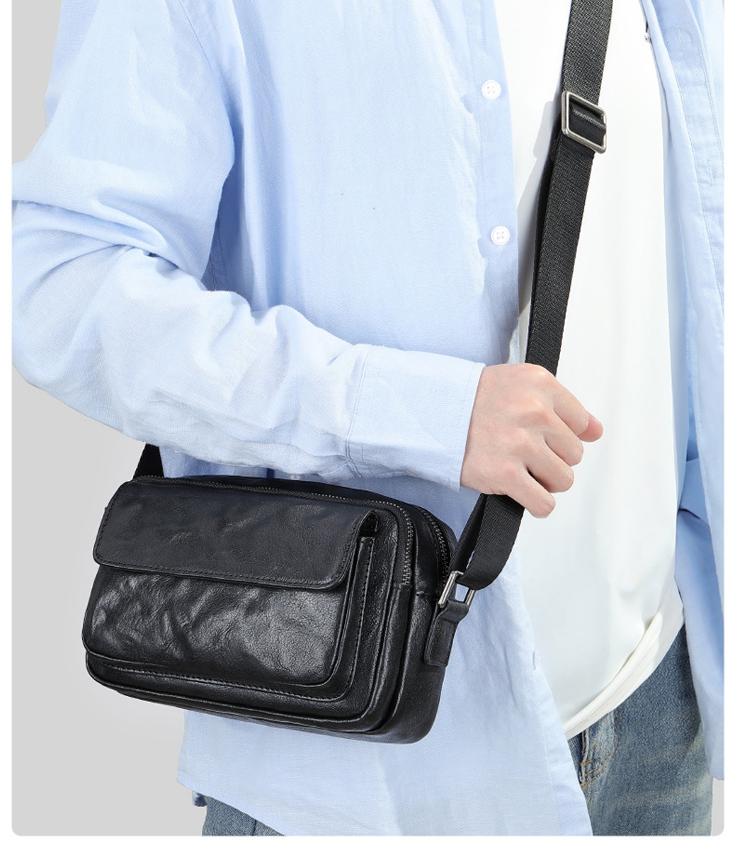 TÚI ĐEO CHÉO DA BÒ CAO CẤP DC6095 - Ảnh 3