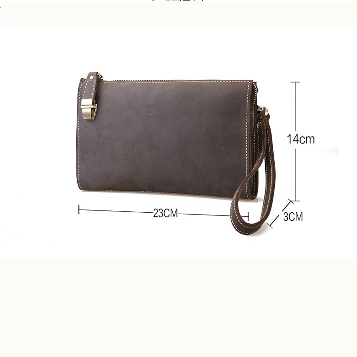 CLUTCH CẦM TAY NAM Da Bò Cao Cấp CL1000 – Tinh Tế, Sang Trọng Màu Nâu - Ảnh 6