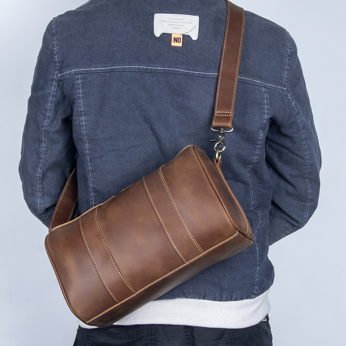 TÚI ĐEO CHÉO DA BÒ SÁP CAO CẤP YH3259 – Chất Lừ, Đẳng Cấp Phong Trần - Ảnh 13