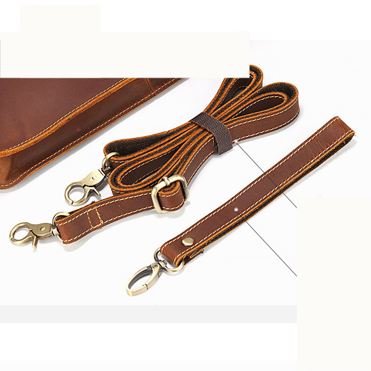 TÚI ĐEO CHÉO DA BÒ SÁP CAO CẤP DC0073 - Ảnh 6